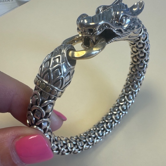 John Hardy Naga bracelet with gold accents - Picture 1 of 4